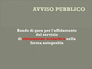 AVVISO PUBBLICO